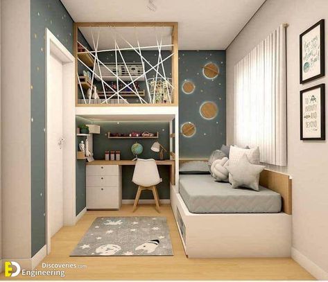 Bunk Bedroom Ideas, Bunk Bedroom, Small Kids Bedroom, Loft Bed Plans, Small Kids Room, Cool Kids Rooms, Kids Bedroom Designs, Kids Bedroom Design, Kids Interior Room