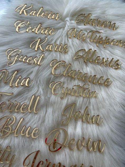 Wedding Name Plate, Name Tags On Table, Acrylic Table Names, Name Tags Wedding Table, Acrylic Name Tags Wedding, Acrylic Name Place Cards, Table Name Tags, Name Tags Wedding, Place Names Wedding