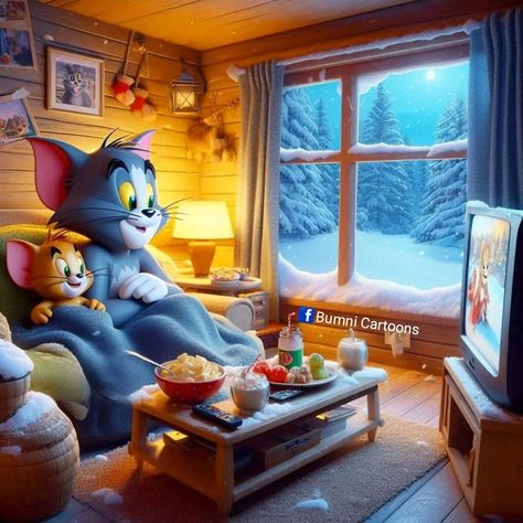 What they're watching on TV? 📺 Cartoons Tom And Jerry, Tommy Jerry, Jerry Wallpapers, Watching Cartoons, Tom Y, Tom And Jerry Wallpapers, Disney Toms, Tom And Jerry Cartoon, Creative Kids Crafts