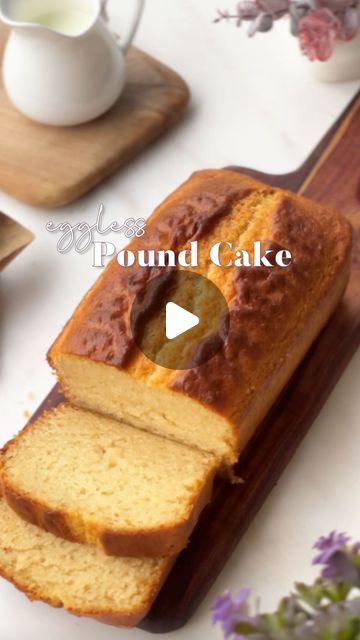 Namisha Bhandari | thenoshytales on Instagram: "A true classic, my eggless Pound Cake recipe is simple and satisfying! This cake is heavy and dense while simultaneously being soft, buttery, and absolutely melt-in-your-mouth!🍰  This one is full proof recipe and I’m sure once you make this you will be hooked♥️  Ingredients: 40 gm butter  30 gm oil 40 gm caster sugar  240 gm condensed milk  200 gm milk 1+ 1/2 tsp vinegar 200gm all purpose flour  1 + 1/2 tsp baking powder  1/2 tsp baking soda   Bake at 180C for about 45-50minutes. Let it cool down completely then slice it and enjoy 😉  . . .  (Milk came, loaf cake, Eggless cake, tin cake, bread cake, tea cake, cake for tea time, tea time snacks, pound bake, butter cake, milkmaid)" Eggless Tea Time Cakes, Eggless Pound Cake Recipes, Tin Cake, Pound Cake Recipe, Cake Bread, Eggless Cake, Tea Cake, Tea Time Snacks, All Purpose Flour