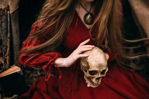 Witch holds the skull in hands by Black-Bl00d Dark Royalty Aesthetic, Nina Zenik, Royalty Core, Royal Core, Medieval Aesthetic, Beautiful Witch, Royalty Aesthetic, Royal Aesthetic, Six Of Crows