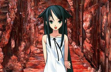 Saya No Uta, Red, Anime, White, Black