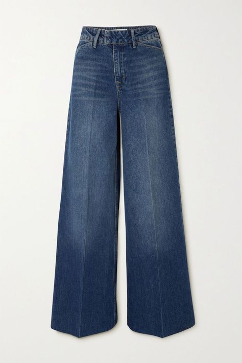 21 Ways to Wear Wide-Leg Jeans | Who What Wear UK Puffy Sleeves Blouse, Style Wide Leg Jeans, Fashion Trend Report, Everyday Uniform, Birger Christensen, High Rise Wide Leg Jeans, Perfect Denim, Wide Jeans, Fashion Seasons