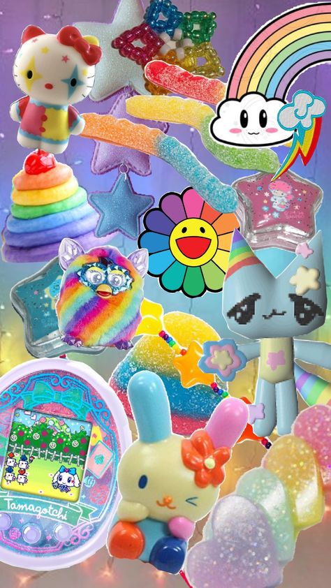 Decora rainbow wallpaper Decora Wallpaper, Aesthetic Types, Rainbow Wallpaper, Wallpaper Pc, Rainbow, Quick Saves, Pins