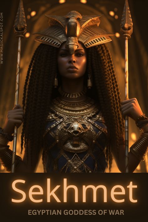 Step into the sands of Ancient Egypt with "Who is Sekhmet: Egyptian Goddess of War". 🦁🏺 Unravel the tales of Sekhmet, the fierce lioness deity known for her wrath and healing powers. Discover her dual nature, her legendary battles, and her place in Egyptian cosmology. From protector to punisher, delve into the multifaceted world of this mighty goddess. #AncientEgypt #WarGoddess #Sekhmet Fierce Lioness, Egyptian Warrior, Egyptian Goddess Art, Black Power Art, Afrofuturism Art, African Mythology, Ancient Egyptian Goddess, Pregnant Lady, African Women Art