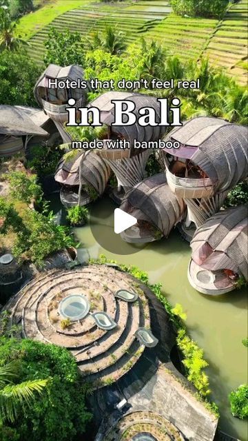 NIGERIA’S NO 1 TRAVEL AGENCY on Instagram: "Bali is renowned for its eco-friendly and innovative bamboo architecture. Here are a few hotels in Bali that are constructed primarily with bamboo and offer a unique, surreal experience:  1. Green Village Bali: Located near Ubud, Green Village Bali is a stunning eco-community with luxurious bamboo villas designed by renowned architect Ibuku. Each villa is meticulously crafted with bamboo and offers a harmonious blend of natural beauty and modern comfort.  2. Bambu Indah: Nestled in the lush countryside near Ubud, Bambu Indah is a boutique eco-retreat featuring a collection of antique Javanese teak wood houses and stunning bamboo structures. Guests can stay in beautifully appointed bamboo bungalows and immerse themselves in sustainable living prac Green Village Bali, Bamboo Architecture Design, Bamboo Bungalow, Bali Bungalow, Bamboo House Bali, Eco Community, Bungalow Hotel, Hotels In Bali, Eco Retreat