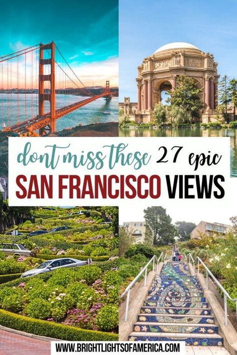 San Francisco is a beautiful city with so many gorgeous views to take in. Don't miss these 27 epic San Francisco views on your next trip to California. Best views in San Francisco | San Francisco views | Instagrammable San Francisco | Instagram spots in San Francisco | Viewpoints in San Francisco | Things to see in San Francisco Free Things To Do In San Francisco, San Francisco Things To Do In, San Francisco Girls Trip, San Francisco Must See, San Francisco Instagram, San Francisco Itinerary, Natural Views, San Francisco Vacation, San Francisco Travel Guide