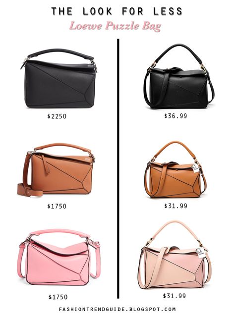 See the best Loewe Puzzle bag dupes under $60 on Fashion Trend Guide. Loewe Bag Outfit, Loewe Bag Puzzle, Loewe Puzzle Bag Outfit, Loewe Puzzle Bag, Winter Handbags, Loewe Bags, Loewe Puzzle, Puzzle Bag, It Bag