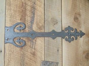 XL Faux Hinge Strap – Old West Iron Dutch Door Interior, Drive Gates, Wood Connectors, Medieval Door, Renn Faire, Pirate Stuff, Front Door Hardware, Dog Window, Iron Straps