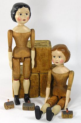 HItty Finished Dolls Hitty Dolls, Girard Wooden Dolls, Antique Doll Dress, New Item, Whittling, Antique Dolls, Doll Making, Vintage Dolls, Wood Carving