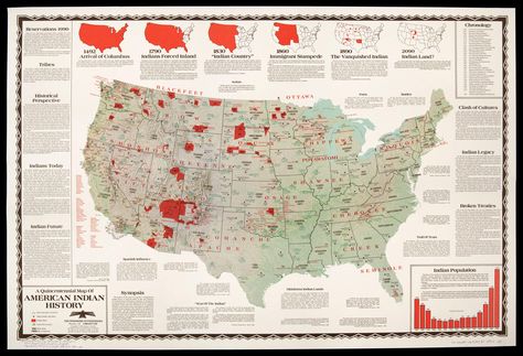 Maps of Native American Tribes in the United States - Vivid Maps Native American Tribes Map, American History Timeline, Native American Reservation, American Indian History, Indian Reservation, American Continent, History Timeline, Indian History, Native American Tribes