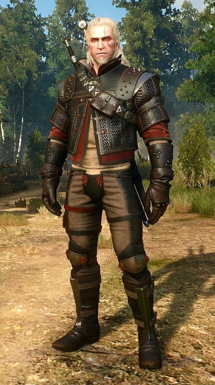 Light Armor Fantasy, Witcher 3 Armor Sets, Witcher 3 Armor, Wolf Armor, Witcher Armor, The Witcher Wild Hunt, The Witcher Game, Viking Armor, Art Wolf