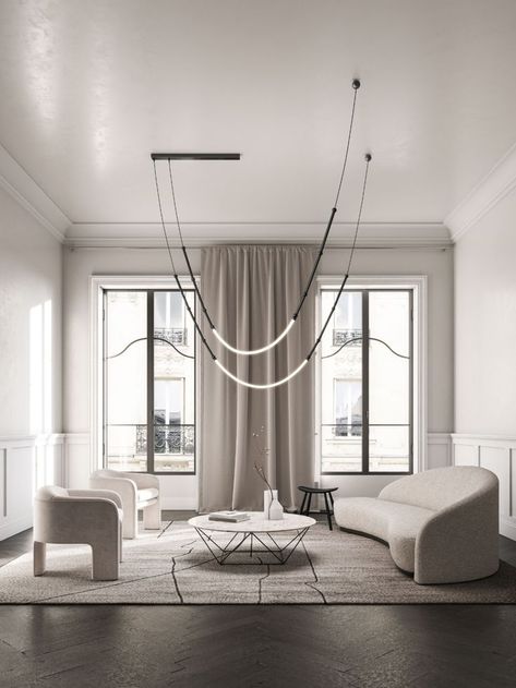 Suspension | Metal | Outdoor Leda And The Swan, Modern Lighting Chandeliers, Lift Design, Lighting Chandeliers, Chandelier Design, Chandelier In Living Room, Metal Lighting, Classic Elegance, Warm Light