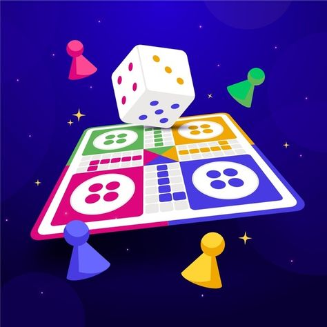 Ludo board game in different perspective... | Premium Vector #Freepik #vector #home #game #board #illustration Ludo Game Wallpaper, Ludo Png, Board Games Illustration, Board Game Poster, Ludo Board Game, Ludo Board, Board Illustration, Ludo Game, Board Games For Two