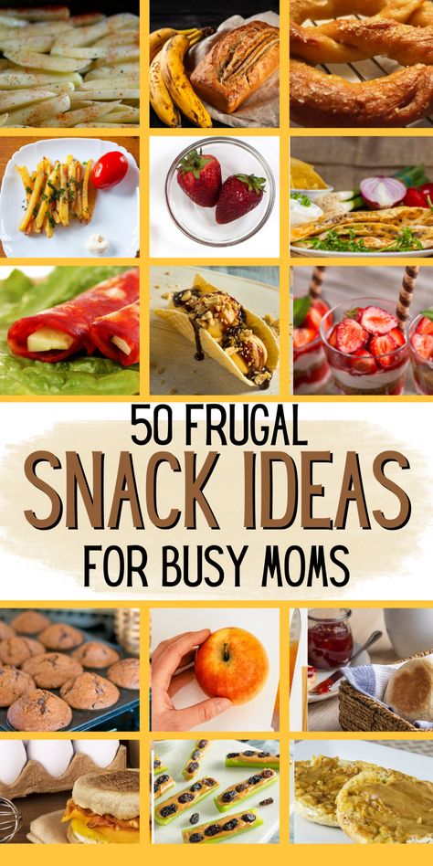 Cheap Filling Snacks, Non Messy Snacks, Snacks To Keep At Home, Snacks For Groups, Homemade Snacks For Adults, Cheap Snack Ideas, Snacks To Have On Hand, Frugal Snacks, Picnic Meals