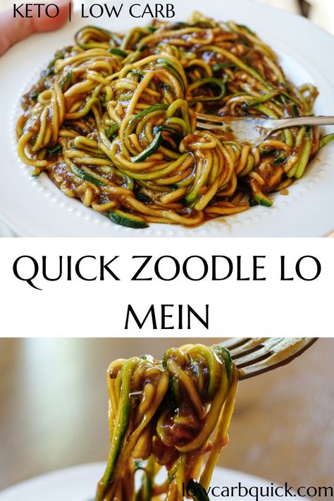 Keto Zoodle Lo Mein Stir Fry — Low Carb Quick #LowCarbEating Zoodle Lo Mein, Lo Mein Stir Fry, Stir Fry Low Carb, Keto Zucchini, Zucchini Noodle, Zoodle Recipes, Boiled Egg Diet Plan, Stir Fry Recipe, Keto Pancakes