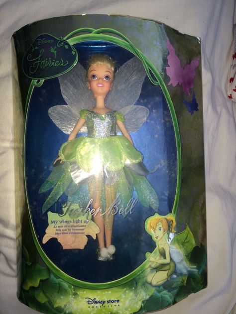 Tinkerbell Doll RARE EXCLUSIVE With Light Up Wings 10+5 Light Up Wings, Tinkerbell Doll, Disney Doll, Disney Fairies, Disney Dolls, Light Up, Dolls, Disney Princess, Disney