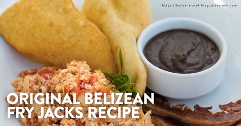 One of the most popular breakfast meals in Belize includes refried beans, eggs, cheese, bacon or ham and fresh fruits all perfectly paired with fry jacks. Fry jacks are deep fried dough pieces that can be shaped in squares, circles or triangles. Making these delicious fry jacks will be relatively easy and fast with this recipe we have prepared for you. You can make this in the comfort of your home and share a part of Belize with your family and friends. Belizean Fry Jack Recipe, Fry Jack, Fry Jacks, Belize Recipes, Belizean Food, Belize Food, Conch Fritters, Yummy Fries, Foodie Friday