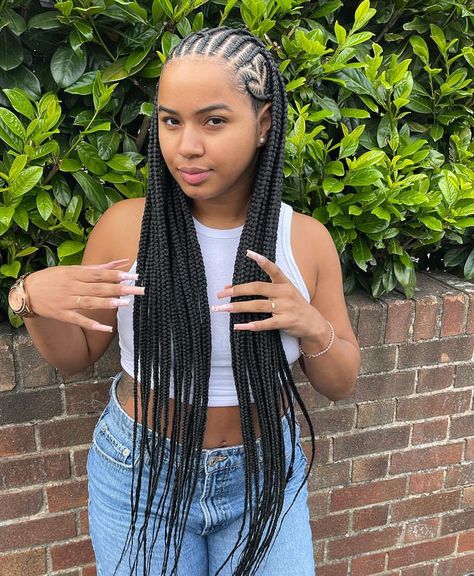 Funali Braids With Heart, Fulani Braids Kids, Fulani Braids With Design, Big Box Braids Hairstyles, Hair Braid Videos, Feed In Braids Hairstyles, African Hair Braiding Styles, Box Braids Hairstyles For Black Women, Braided Cornrow Hairstyles