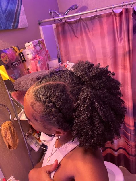 Hairstyle For Type 4 Hair, Natural Hairstyles For Black Women Pony, Hairstyles 4b Natural Hair, Moisturized 4c Hair, 4b Braid Out, Thick 4b Hair, Long 4b/4c Natural Hair, Cute Type 4 Hairstyles, Natural Hairstyles 4b/4c