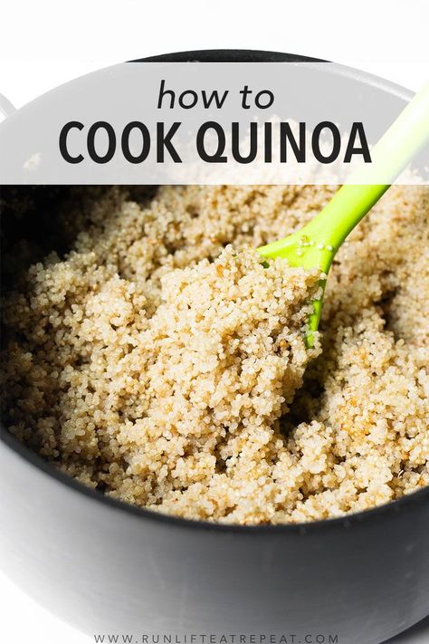 Making quinoa isn’t hard. Here are step-by-step instructions for how to cook quinoa �– it’s so simple and very little work involved! Healthy Pantry Staples, What Is Quinoa, Perfect Quinoa, Cooking Grains, Cook Quinoa, Toasted Quinoa, Healthy Pantry, Fluffy Light, Making Quinoa