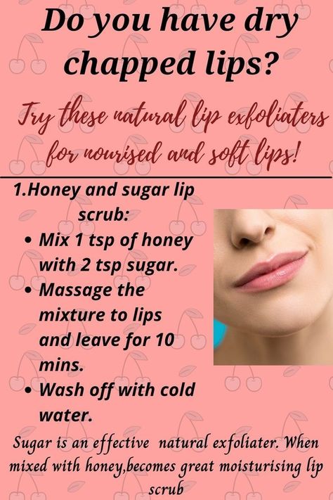 Tips for lipcare Lip Exfoliator Diy, Remedies For Dark Lips, Chapped Lips Remedy, Diy Moisturizer, Lip Tips, Lip Scrub Diy, Lip Care Routine, Dry Skin Remedies, Good Skin Tips