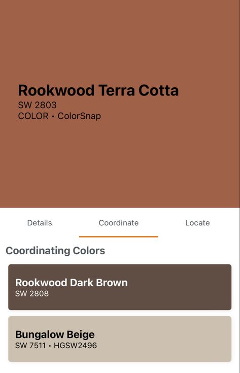 Terra Cotta Exterior House Color, Terra Cotta Office, Spiced Cider Sherwin Williams, Rookwood Terra Cotta, Terracotta Office, Dutch Colonial Exterior, Large Windows Living Room, Cozy Cabin In The Woods, Bedroom Moodboard