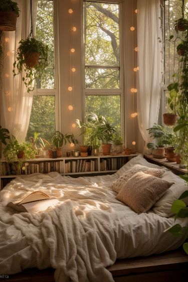 Minimal Bedroom, Deco Studio, Bedroom Decor Inspiration, Makeover Bedroom, Bohemian Bedroom Decor, Redecorate Bedroom, Dream House Rooms, Cozy Room Decor, Aesthetic Rooms