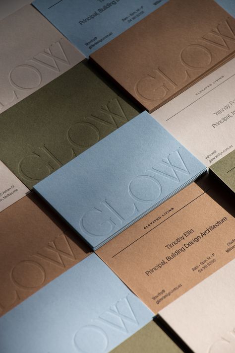 GLOW on Behance Brown Branding, Mocha Mousse, Collateral Design, Business Card Inspiration, Marketing Collateral, Visual Branding, Coffee Branding, Visiting Cards, Graphic Design Branding