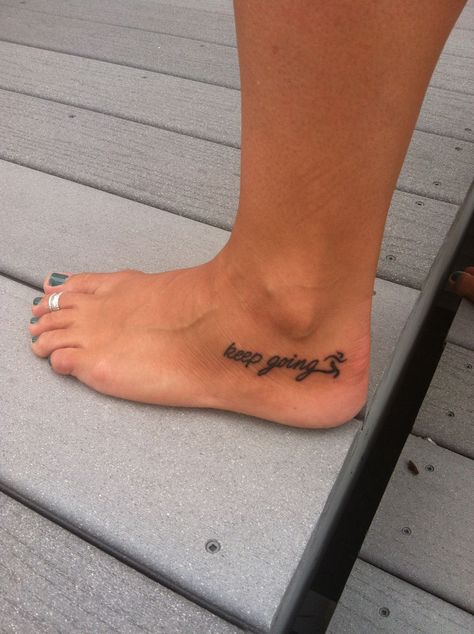 Marathon Tattoo, Runner Tattoo, Cute Foot Tattoos, Running Tattoo, Ankle Tattoos For Women, Foot Tattoos For Women, Foot Tattoo, Foot Tattoos, First Tattoo