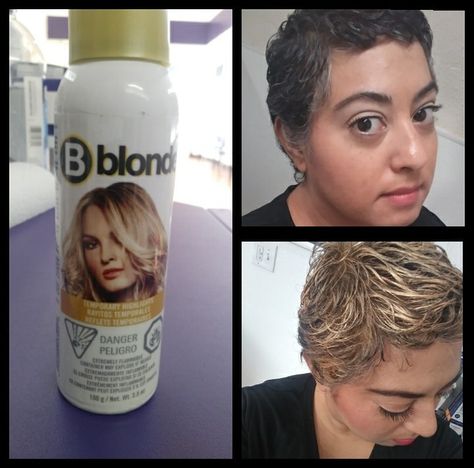 Bblonde Natural Blonde Blonde Temporary Hair Color, Temporary Blonde Hair Spray, Blonde Hair Spray, Dirty Blonde Hair With Highlights, Hair Lightening Spray, Sue Sylvester, Blonde Hair Tips, Dirty Blonde Hair Color Ideas, Boys Colored Hair