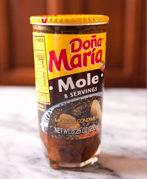 Mole Recipe Mexican, Chicken Mole Enchiladas, Dona Maria Mole, Mole Enchiladas, Chicken Mole Recipe, Mexican Mole, Mole Recipe, Authentic Mexican Recipes, Chicken Mole