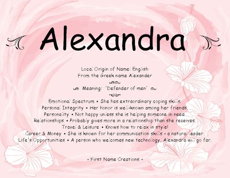 Alexandra Alexandra Name Meaning, Alexandra Aesthetic, Alexandra Name, Personal Integrity, Greek Names, Baby Heart, Name Games, Name Wallpaper