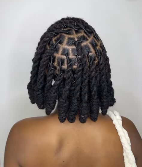 Two Strand Twist Bob Locs, Barrel Twist And Two Strand Locs, Two Strand On Locs, Extended Rope Twist On Locs, Two Strand Twist Loc Petals, Natural Hair Weaves, Cute Box Braids, Updo Styles, Twist Styles