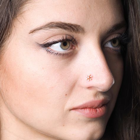 Nose Studs Page 2 - Minar Jewellers Nose Ring Stud Gold, Faux Nose Ring, Diamond Nose Ring, Bridal Hairdo, Small Nose, Gold Nose Stud, Nose Earrings, Nose Studs, Nose Ring Stud