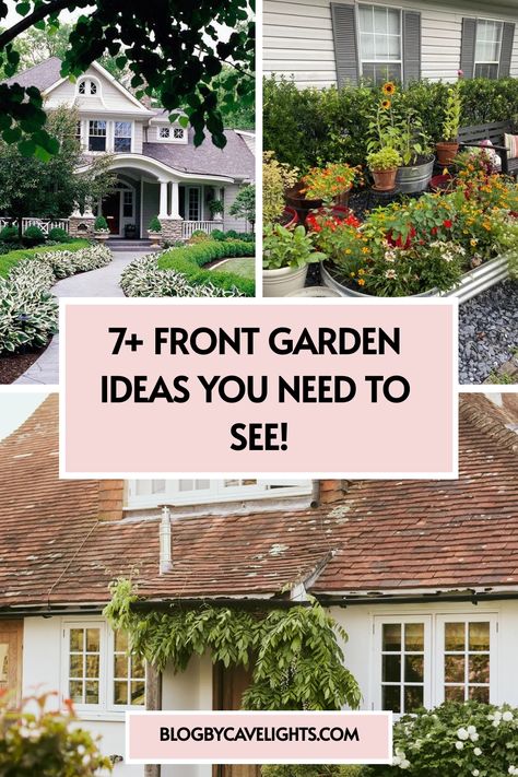 7 front garden ideas Front Garden Bed Ideas, Front Garden Landscaping Ideas, Cottage Garden Design Ideas, Front Garden Landscaping, Front Garden Bed, Garden Landscaping Design Ideas, Front Yard Garden Ideas, Garden Bed Ideas, Front Garden Ideas