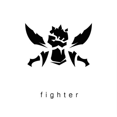 League of Legends Fighter icon League Of Legends Symbols, Mobile Legends Fighter, League Of Legends Icons, League Of Legends Logo, Legend Symbol, Dragon Tattoo Ideas, Cool Symbols, Arte Peculiar, Dragon Tattoos