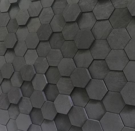 Hexagon Wall Art, Hexagon Wall, Wall Art Wood, Black Wall Art, Reclaimed Pine, Hexagon Pattern, Wall Art Black, Black Wall, Black Walls