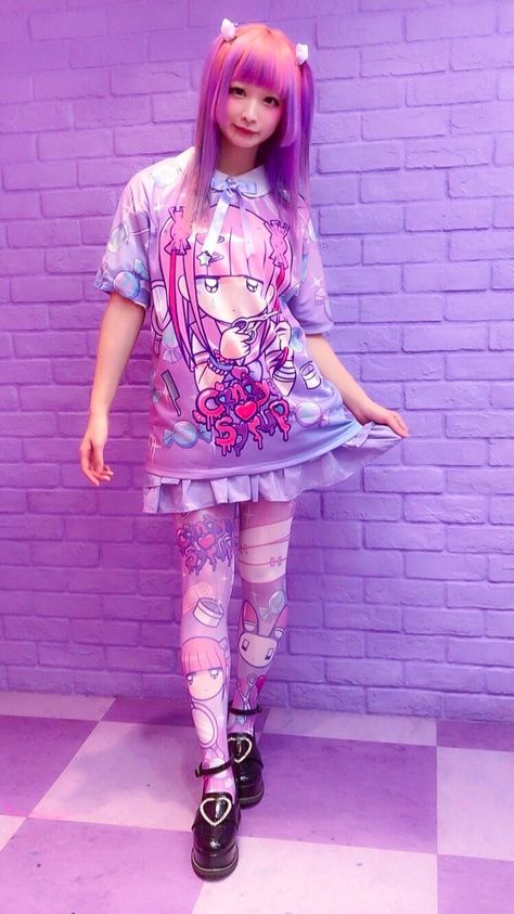 Gloomy Bear Shoes, Yami Kawaii Clothes, Menhera Outfits, Pastelcore Outfits, Yami Kawaii Outfit Ideas, Yamikawaii Outfit, Gurokawaii Fashion, Menhera Kei Fashion, Candye Syrup