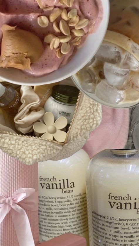 fall, vanilla and pink aesthetics #vanillagirl #fall #aesthetic Cozy Vanilla Aesthetic, Vanilla Pink Aesthetic, Girly Fall Aesthetic, Vanilla Wallpaper Aesthetic, Fall Moodboard, Vanilla Aesthetic, Ice Baths, Vanilla Girl, French Vanilla