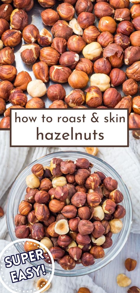 Learn how to roast and skin hazelnuts like a pro! Whether you're using an air fryer, oven, or stovetop, this guide offers step-by-step instructions to achieve perfectly roasted hazelnuts every time. Explore the nuances of roasting hazelnuts in the oven, and discover how a simple air fryer can transform these nuts into a crunchy, delightful snack. Plus, our quick and easy-to-follow roasted hazelnuts recipe will have you munching in no time! Air Fryer Roasted Nuts Recipe, Roasting Hazelnuts In Oven, How To Roast Hazelnuts In The Oven, How To Roast Hazelnuts Recipe, Roast Chestnuts In Air Fryer, Roast Almonds In Air Fryer, Hazelnut Recipes, Dairy Free Dips, Roasted Hazelnuts