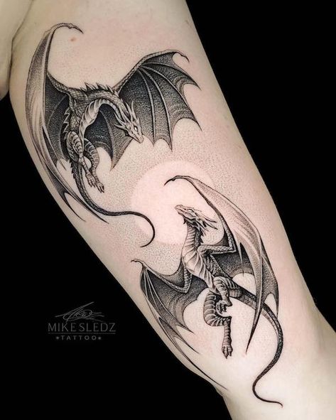 Star Dragon Tattoo, Abraxos Wyvern Tattoo, Dragon Sleeve Tattoo Women, Dark Dragon Tattoo, Realistic Dragon Tattoo, Abraxos Tattoo, Flying Dragon Tattoo, Medieval Dragon Tattoo, Dragon Wings Tattoo