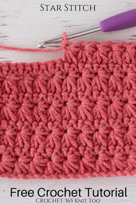 How To Crochet Star Stitch, Star Stitch Crochet Tutorial, Crochet Star Stitch Tutorial, Star Stitch Crochet Blanket, Crochet Star Stitch Blanket, Crochet Star Stitch Pattern, Star Stitch Crochet Pattern, Berry Stitch Crochet, Star Crochet Stitch