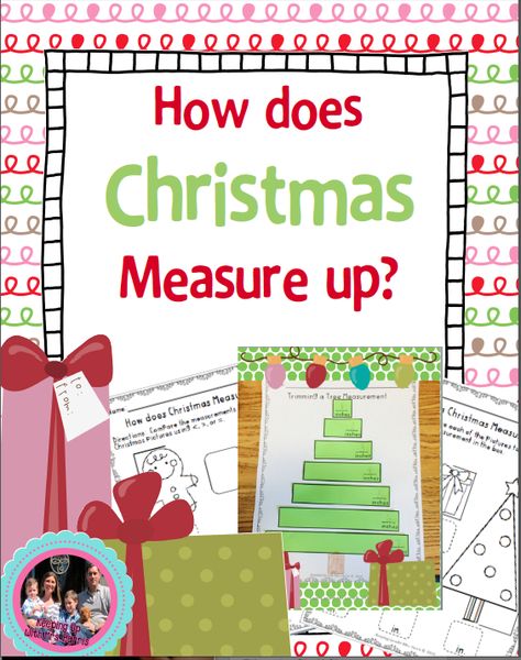 Christmas Measurement Activity - 5 fun measurement activities measuring to the inch and half inch. Christmas Measurement Activities, Fun Measurement Activities, Measurement Activities, Holidays Around The World, Teaching Activities, 1st Grade Math, Math Ideas, Christmas 2023, Christmas Activities