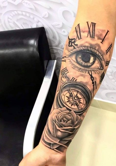 Forarm Tattoos Mens, Tato Maori, Forarm Tattoos, Cool Arm Tattoos, Forearm Sleeve Tattoos, Cool Forearm Tattoos, Watch Tattoos, Full Sleeve Tattoos, Hand Tattoos For Guys