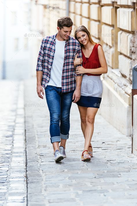 Couple Walking Reference, Two People Walking Reference, Couple Walking Pose, Couple Reel, Walking Poses, Walking Together, Couple Walking, Couple Holding Hands, Couples Play