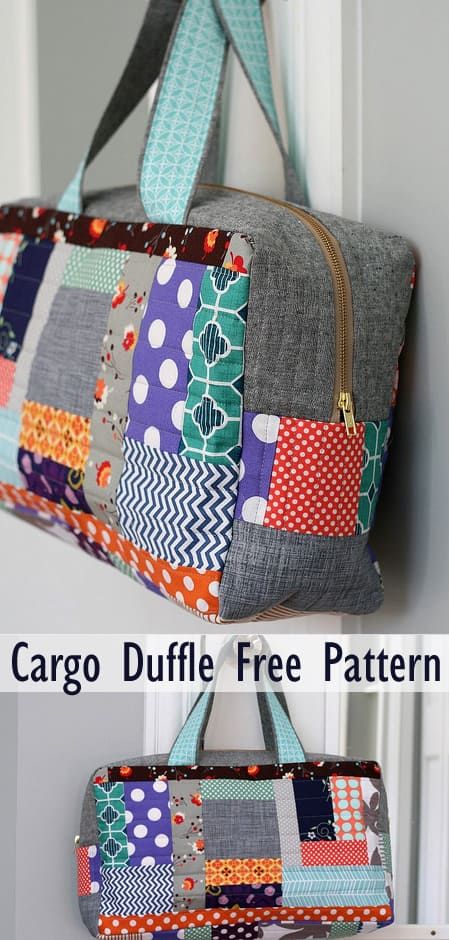 Cargo Duffle Bag Free Pattern Overnight Bag Pattern, Diy Duffle Bag, Toiletry Bag Pattern, Quilted Bag Patterns, Bag Free Pattern, Duffle Bag Patterns, Tote Bag Pattern Free, Pattern And Texture, Bag Pattern Free