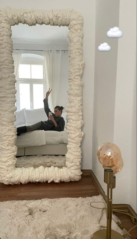 Blob Mirror, Mirror Tutorial, Flower Mirror, Modern House Facades, Fun Christmas Decorations, Diy Mirror, Facade House, Aesthetic Bedroom, Bedroom Inspirations