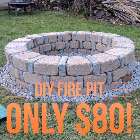 A DIY fire pit is just what your backyard needs this summer. Whether you want stone, cinder block, or one welded from metal, these ideas have you covered. #fire pit, #How-To, #Inspiration Diy Fire Pit Ideas, Brick Fire Pit, Fire Pit Ideas, Fire Pit Kit, Cinder Blocks, Fire Pit Area, Fire Pit Designs, Diy Fire Pit, Cinder Block