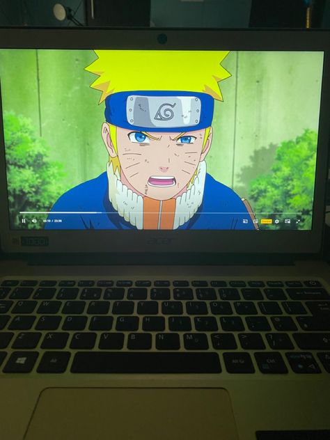 Watch One Piece On Laptop, Watching Jujutsu Kaisen On Laptop, Laptop Snap, Watching Naruto On Laptop, Watching Ghibli Aesthetic Laptop, Watching Studio Ghibli On Laptop, Naruto Shippudden, Anime Films, Aesthetic Food